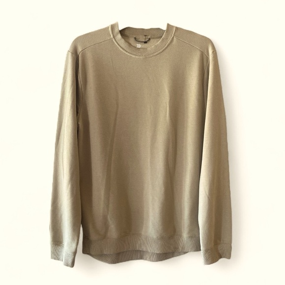 All in Motion Soft Gym Crewneck Sweatshirt Neutral Tan Men’s Size Medium - Picture 2 of 7